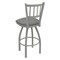Holland Bar Stool Co 25" Swivel Counter Stool, Nickel Finish, Graph Seat 81025AN020 - alternate 2